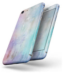 Blushed Blue to MInt 42 Absorbed Watercolor Texture - Skin-kit for the iPhone 8 or 8 Plus