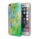 Blushed Green 32 Absorbed Watercolor Texture iPhone 6/6s or 6/6s Plus 2-Piece Hybrid INK-Fuzed Case