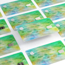Blushed Green 32 Absorbed Watercolor Texture - Premium Protective Decal Skin-Kit for the Apple Credit Card