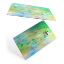 Blushed Green 32 Absorbed Watercolor Texture - Premium Protective Decal Skin-Kit for the Apple Credit Card