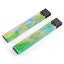 Blushed Green 32 Absorbed Watercolor Texture - Premium Decal Protective Skin-Wrap Sticker compatible with the Juul Labs vaping device