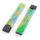 Blushed Green 32 Absorbed Watercolor Texture - Premium Decal Protective Skin-Wrap Sticker compatible with the Juul Labs vaping device