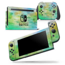 Blushed Green 32 Absorbed Watercolor Texture - Vinyl Skin Wrap for Nintendo Switch 2, OLED, Lite, Pro Controller, Wii & Classic Handhelds