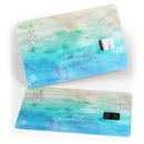 Blushed Mint 32 Absorbed Watercolor Texture - Premium Protective Decal Skin-Kit for the Apple Credit Card