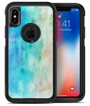 Blushed Mint 32 Absorbed Watercolor Texture - iPhone X OtterBox Case & Skin Kits