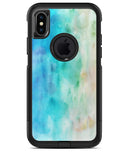 Blushed Mint 32 Absorbed Watercolor Texture - iPhone X OtterBox Case & Skin Kits