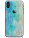 Blushed Mint 32 Absorbed Watercolor Texture - iPhone X Skin-Kit