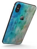 Blushed Mint 32 Absorbed Watercolor Texture - iPhone X Skin-Kit