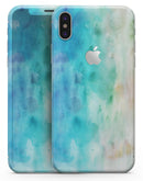 Blushed Mint 32 Absorbed Watercolor Texture - iPhone X Skin-Kit