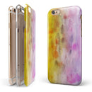 Blushed Pink 32 Absorbed Watercolor Texture iPhone 6/6s or 6/6s Plus 2-Piece Hybrid INK-Fuzed Case