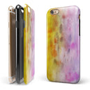 Blushed Pink 32 Absorbed Watercolor Texture iPhone 6/6s or 6/6s Plus 2-Piece Hybrid INK-Fuzed Case