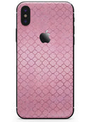 Blushed Pink Morrocan Pattern - iPhone X Skin-Kit