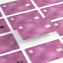 Blushed Pink with Mini Glitter Hearts - Premium Protective Decal Skin-Kit for the Apple Credit Card