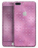 Blushed Pink with Mini Glitter Hearts - Skin-kit for the iPhone 8 or 8 Plus