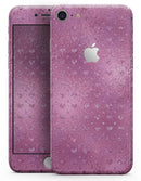Blushed Pink with Mini Glitter Hearts - Skin-kit for the iPhone 8 or 8 Plus