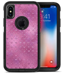 Blushed Pink with Mini Glitter Hearts - iPhone X OtterBox Case & Skin Kits