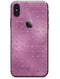 Blushed Pink with Mini Glitter Hearts - iPhone X Skin-Kit
