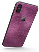 Blushed Pink with Mini Glitter Hearts - iPhone X Skin-Kit
