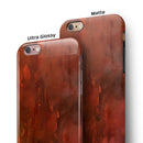 Blushed Red Absorbed Watercolor Texture iPhone 6/6s or 6/6s Plus 2-Piece Hybrid INK-Fuzed Case
