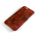 Blushed Red Absorbed Watercolor Texture iPhone 6/6s or 6/6s Plus 2-Piece Hybrid INK-Fuzed Case