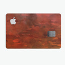 Blushed Red Absorbed Watercolor Texture - Premium Protective Decal Skin-Kit for the Apple Credit Card