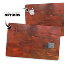 Blushed Red Absorbed Watercolor Texture - Premium Protective Decal Skin-Kit for the Apple Credit Card