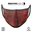 Blushed Red Absorbed Watercolor Texture - Made in USA Mouth Cover Unisex Anti-Dust Cotton Blend Reusable & Washable Face Mask with Adjustable Sizing for Adult or Child