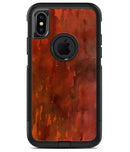 Blushed Red Absorbed Watercolor Texture - iPhone X OtterBox Case & Skin Kits