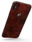 Blushed Red Absorbed Watercolor Texture - iPhone X Skin-Kit