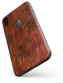 Blushed Red Absorbed Watercolor Texture - iPhone X Skin-Kit