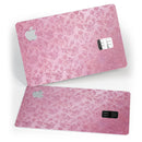 Blushed Rose with Flowers Pattern - Premium Protective Decal Skin-Kit for the Apple Credit Card