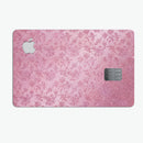 Blushed Rose with Flowers Pattern - Premium Protective Decal Skin-Kit for the Apple Credit Card