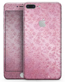 Blushed Rose with Flowers Pattern - Skin-kit for the iPhone 8 or 8 Plus
