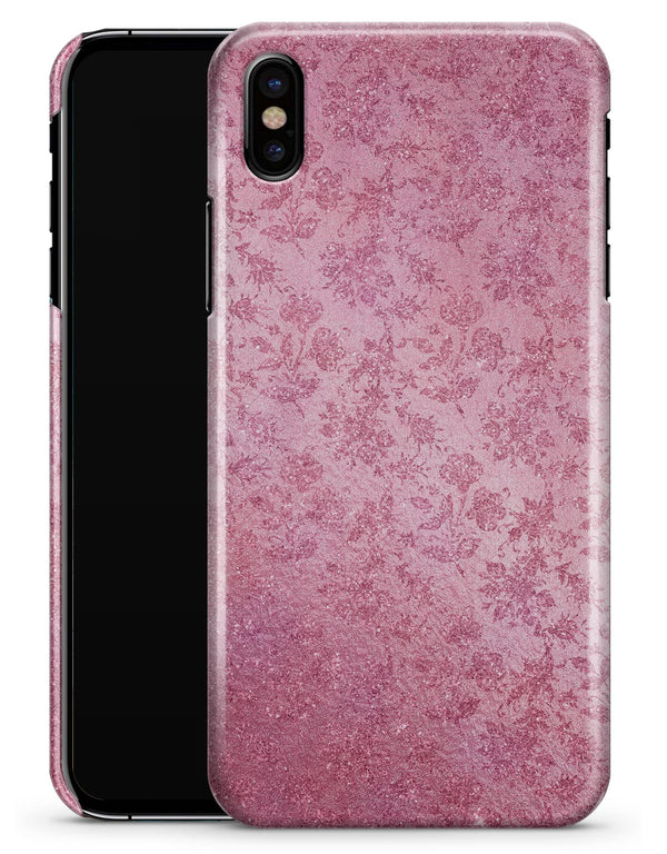 Blushed Rose with Flowers Pattern - iPhone X Clipit Case