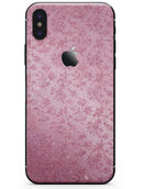 Blushed Rose with Flowers Pattern - iPhone X Skin-Kit