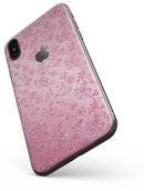 Blushed Rose with Flowers Pattern - iPhone X Skin-Kit