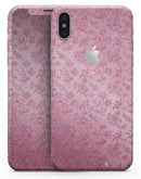 Blushed Rose with Flowers Pattern - iPhone X Skin-Kit