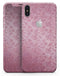 Blushed Rose with Flowers Pattern - iPhone X Skin-Kit