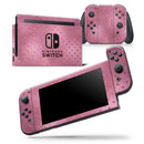 Blushed Rose with Glitter Polkadots - Vinyl Skin Wrap for Nintendo Switch 2, OLED, Lite, Pro Controller, Wii & Classic Handhelds