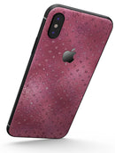Blushed Rose with Glitter Polkadots - iPhone X Skin-Kit