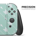 Bohemian Arrows on Mint // Skin Decal Wrap Kit for Nintendo Switch Console & Dock, Joy-Cons, Pro Controller, Lite, 3DS XL, 2DS XL, DSi, or Wii - Vinyl Skin Wrap for Nintendo Switch 2, OLED, Lite, Pro Controller, Wii & Classic Handhelds