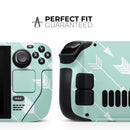 Bohemian Arrows on Mint // Full Body Skin Decal Wrap Kit for the Steam Deck handheld gaming computer