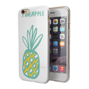 Bold Mint Pineapple iPhone 6/6s or 6/6s Plus 2-Piece Hybrid INK-Fuzed Case