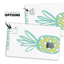 Bold Mint Pineapple - Premium Protective Decal Skin-Kit for the Apple Credit Card