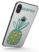 Bold Mint Pineapple - iPhone X Skin-Kit