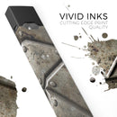 Bolted Steal Plates V2 - Premium Decal Protective Skin-Wrap Sticker compatible with the Juul Labs vaping device