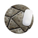 Bolted Steal Plates V2// WaterProof Rubber Foam Backed Anti-Slip Mouse Pad for Home Work Office or Gaming Computer Desk