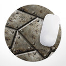 Bolted Steal Plates V2// WaterProof Rubber Foam Backed Anti-Slip Mouse Pad for Home Work Office or Gaming Computer Desk