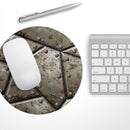 Bolted Steal Plates V2// WaterProof Rubber Foam Backed Anti-Slip Mouse Pad for Home Work Office or Gaming Computer Desk