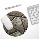 Bolted Steal Plates V2// WaterProof Rubber Foam Backed Anti-Slip Mouse Pad for Home Work Office or Gaming Computer Desk